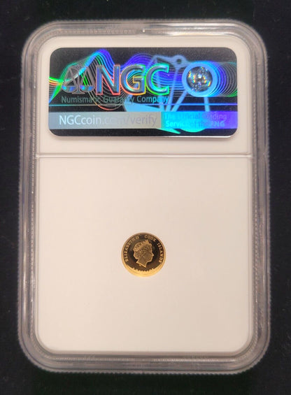 2022 $5 Cook Islands NGC PF70 Proof Cameo Big City Lights NY 1/2g .999 Gold Coin
