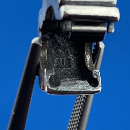 Authentic PANDORA 925 Sterling Silver Ribbed Bracelet Clip Charm 790163 Retired