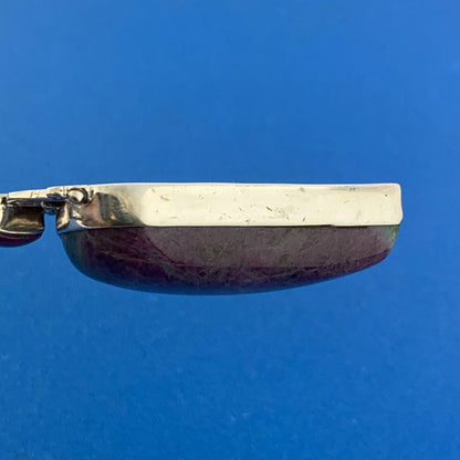 925 Sterling Silver Ruby Zoisite Third Eye Harmony Statement Pendant