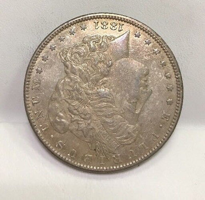 1881 O Silver Morgan Dollar U.S Coinage Key Better Date New Orleans Mint Toned