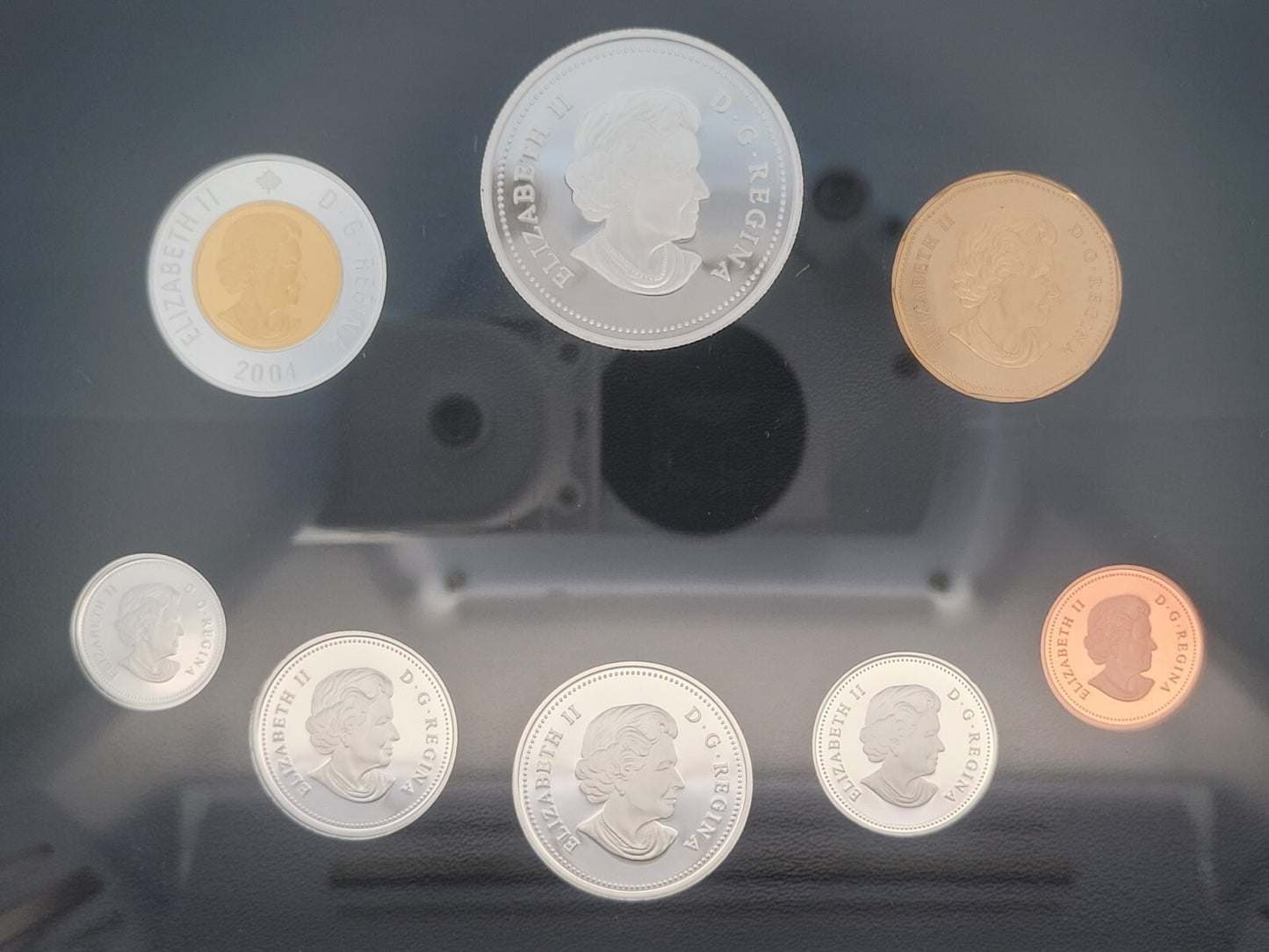 2004 Royal Canadian Mint French Settlement 8-Coin Fine/Sterling Silver Proof Set