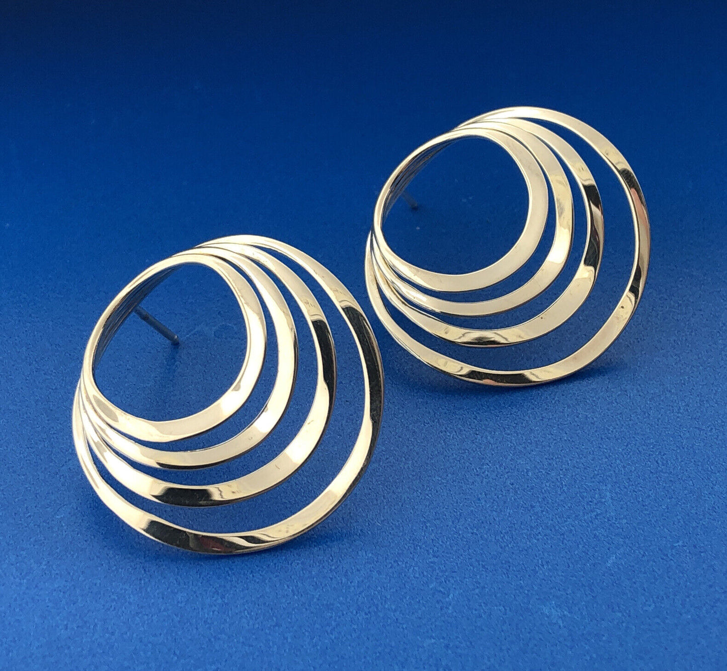 Stunning RLM Studio Sterling Silver 925 Expanding Multi Circle Stud Earrings