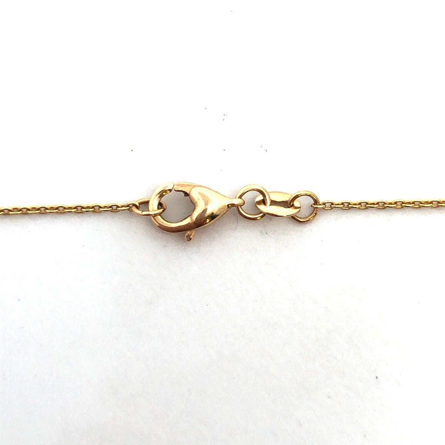 Designer ASHI 14K Yellow Gold .25 1/4 TCW Round Diamond Station Chain Necklace