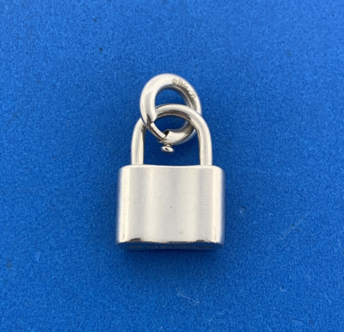 Tiffany & Co 925 Sterling Silver 1837 Collection Signature Padlock Charm Pendant