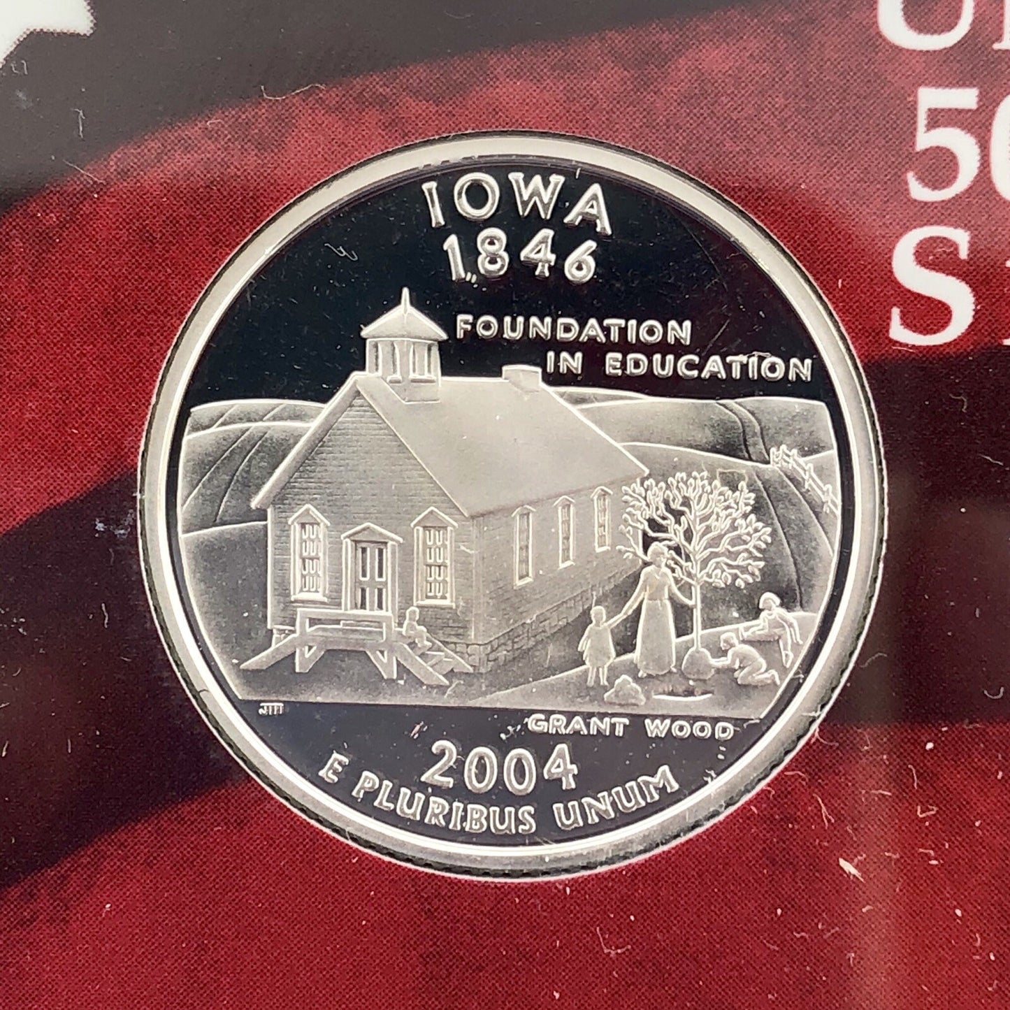 2004 S United States Mint 50 State Quarters 5 Coin Silver Proof Set OMP/COA