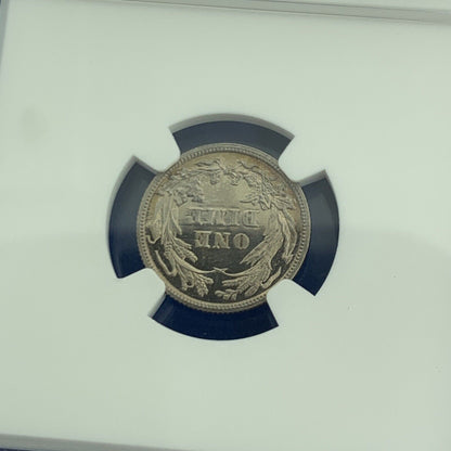 1901 P Proof Silver Barber Dime Better Philadelphia Mint NGC PF65 Cameo Coin
