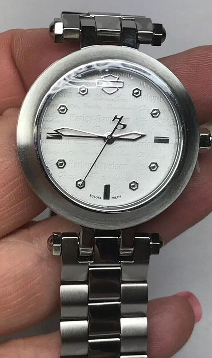 By Bulova Harley-Davidson Womens Stainless Steel Watch 76L171 New in Box W/Tags