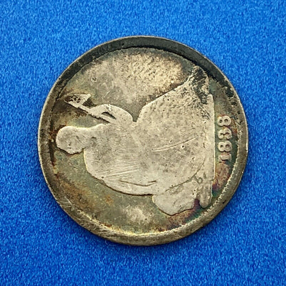 1838 O Seated Liberty Silver Dime No Stars Type 1 Better Key New Orleans Coin