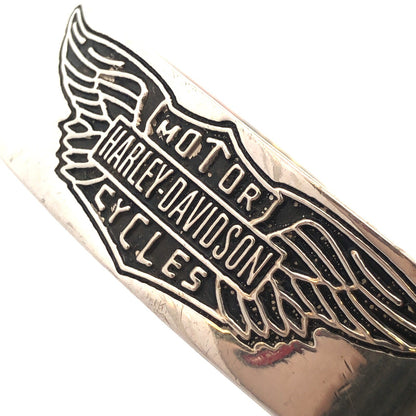 Harley Davidson Motorcycles 925 Sterling Silver Oval Open Cuff Bracelet