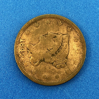 1842 P Liberty Head Braided Hair Large Copper Cent Better Philadelphia Mint Coin
