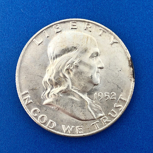 1952 D Franklin Silver Half Dollar Better Key Rare Denver Mint Coin