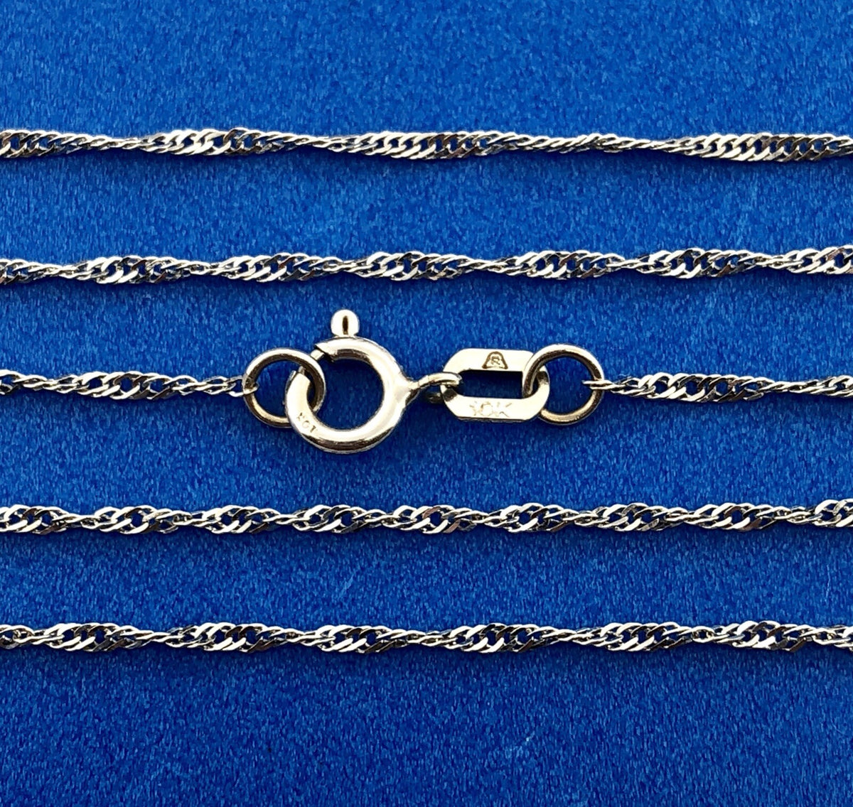 Designer 14K White Gold Diamond Love Infinity Eternity Bar Pendant Necklace