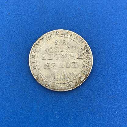1799 Anhalt-Bernburg 1/6 Thaler Silver German States Better European Coin