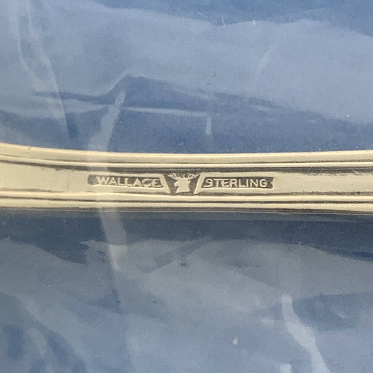 Designer Wallace Sterling Silver 925 Rose Point Pattern 7" Dinner Fork