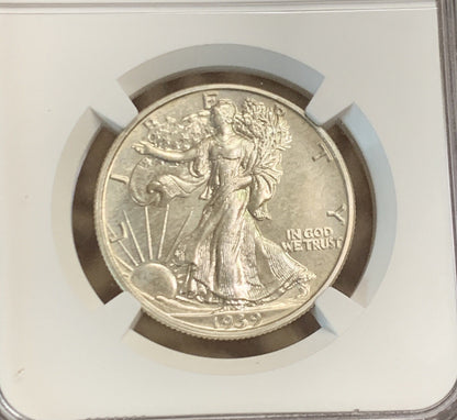 1939 P Proof Silver Walking Liberty Half Dollar High Grade Philadelphia NGC PF66