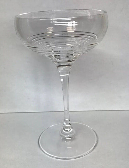 Vintage Waterford Tall Sherbet Champagne Pedestal Glass Elegant Bar Stemware
