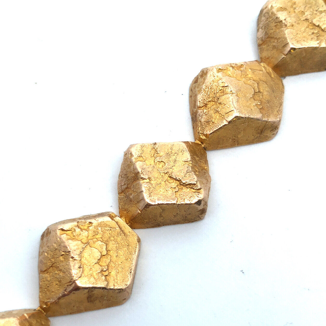 Bjorn Weckstrom Lapponia 14kYellow Gold Rapid Stones 1965 Modernist Bracelet