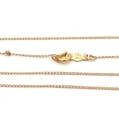 Designer 14K Yellow Gold Pear White Opal Pendant Chain Necklace