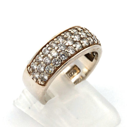 Sterling Silver Cubic Zirconia CZ Anniversary Eternity Wedding Band 925