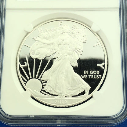 2012 S Proof Silver Eagle 999 Fine Silver NGC PF70 Ultra Cameo Set Early Release