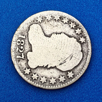 1827 P Silver Capped Bust Dime Type 1 Better Key Early Philadelphia Mint Coin