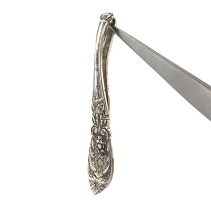 Vintage International Sterling 925 Sterling Silver Floral Spoon Handle Pendant