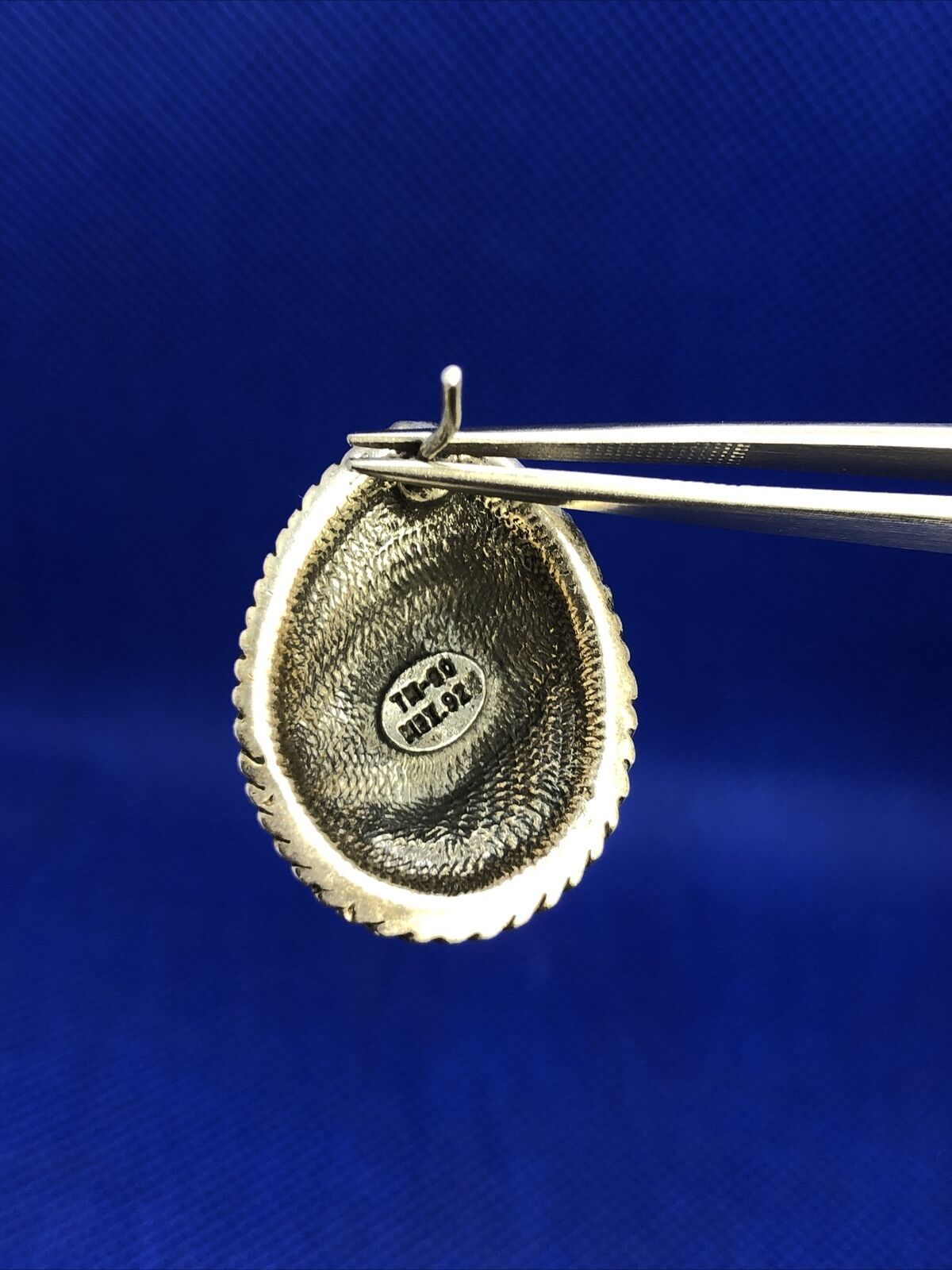 Taxco Mexico 925 Sterling Silver Chunky Teardrop Floral Stud Earrings