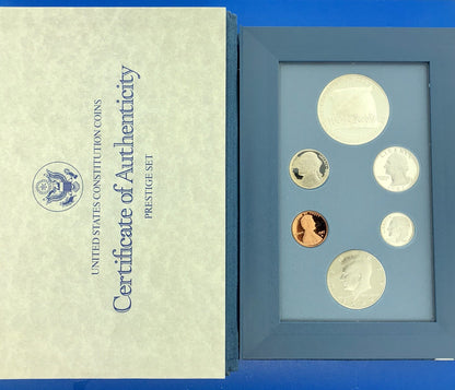 1987 S US Constitution Commem Silver Dollar Prestige Six Coin Proof Set OMP/COA