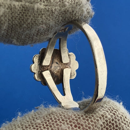 Bell Trading Post Native American 925 Sterling Silver Oval Turquoise Ring