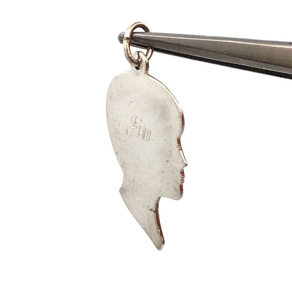 James Avery 925 Sterling Silver Boys Profile Silhouette Jim Charm Pendant