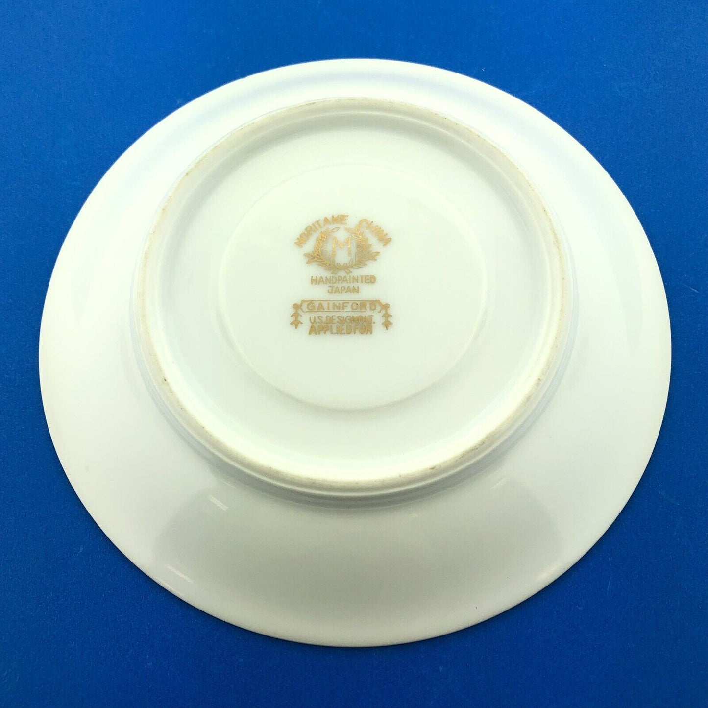 Noritake Porcelain China Gainford Pattern Handpainted  Lot Of Two Coffee Saucers
