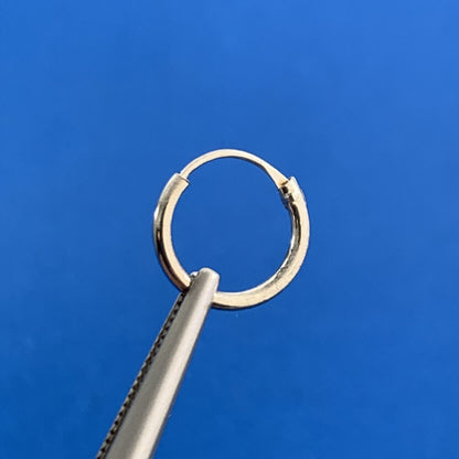 Sterling Silver 925 Tiny Petite Huggy Hoop Earrings