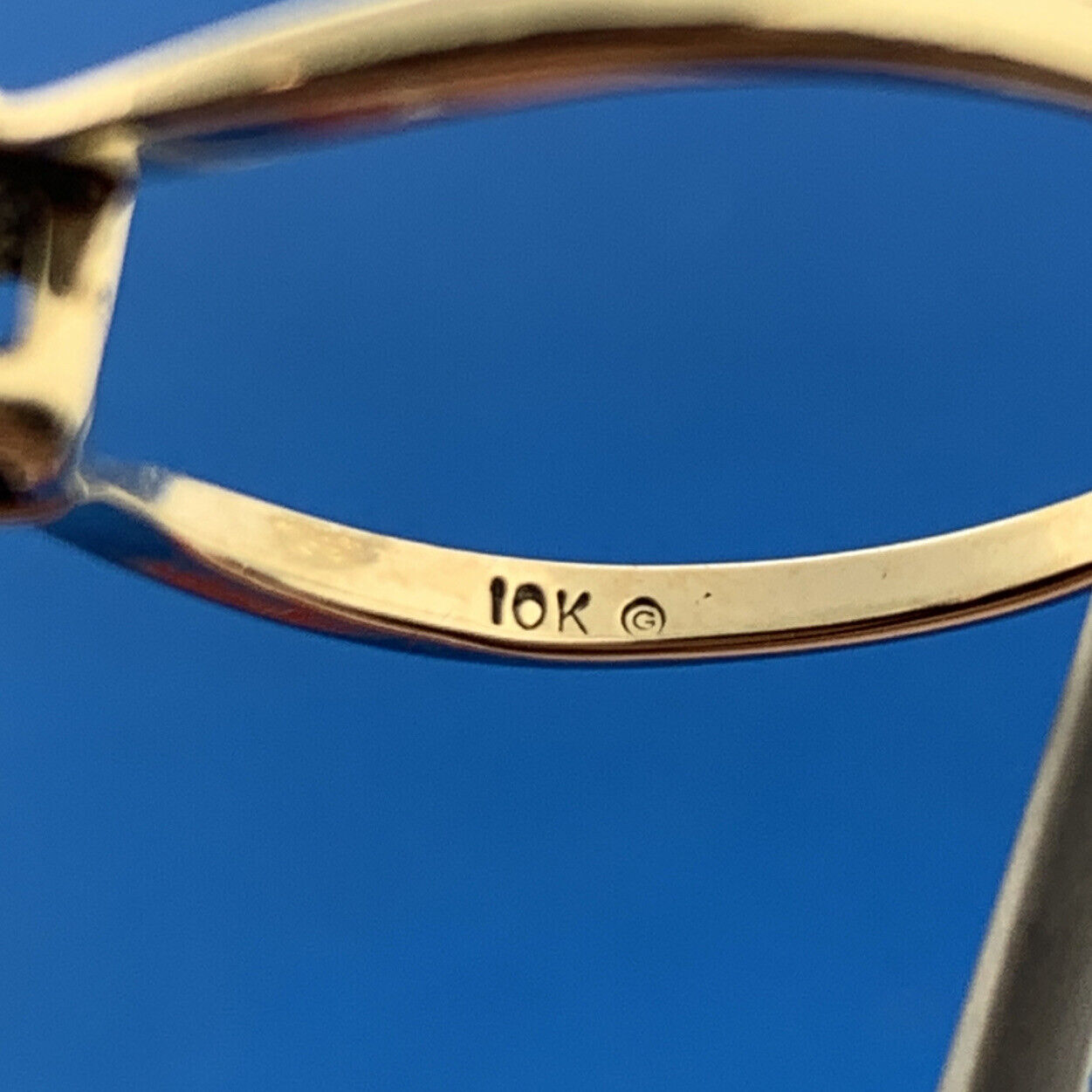 Designer 10K Yellow Gold Oval Pink Star Sapphire Solitaire Bypass Ring