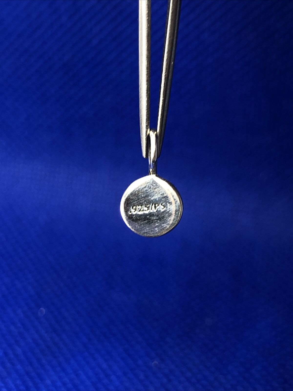 PST 925 Sterling Silver Initial Letter L Alphabet Small Round Pendant Charm