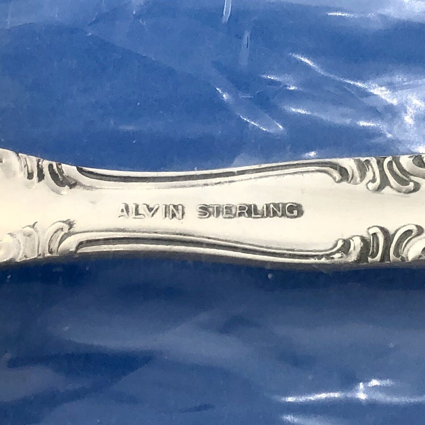 Sterling Silver Flatware Alvin French Scroll Cream Soup Spoon New