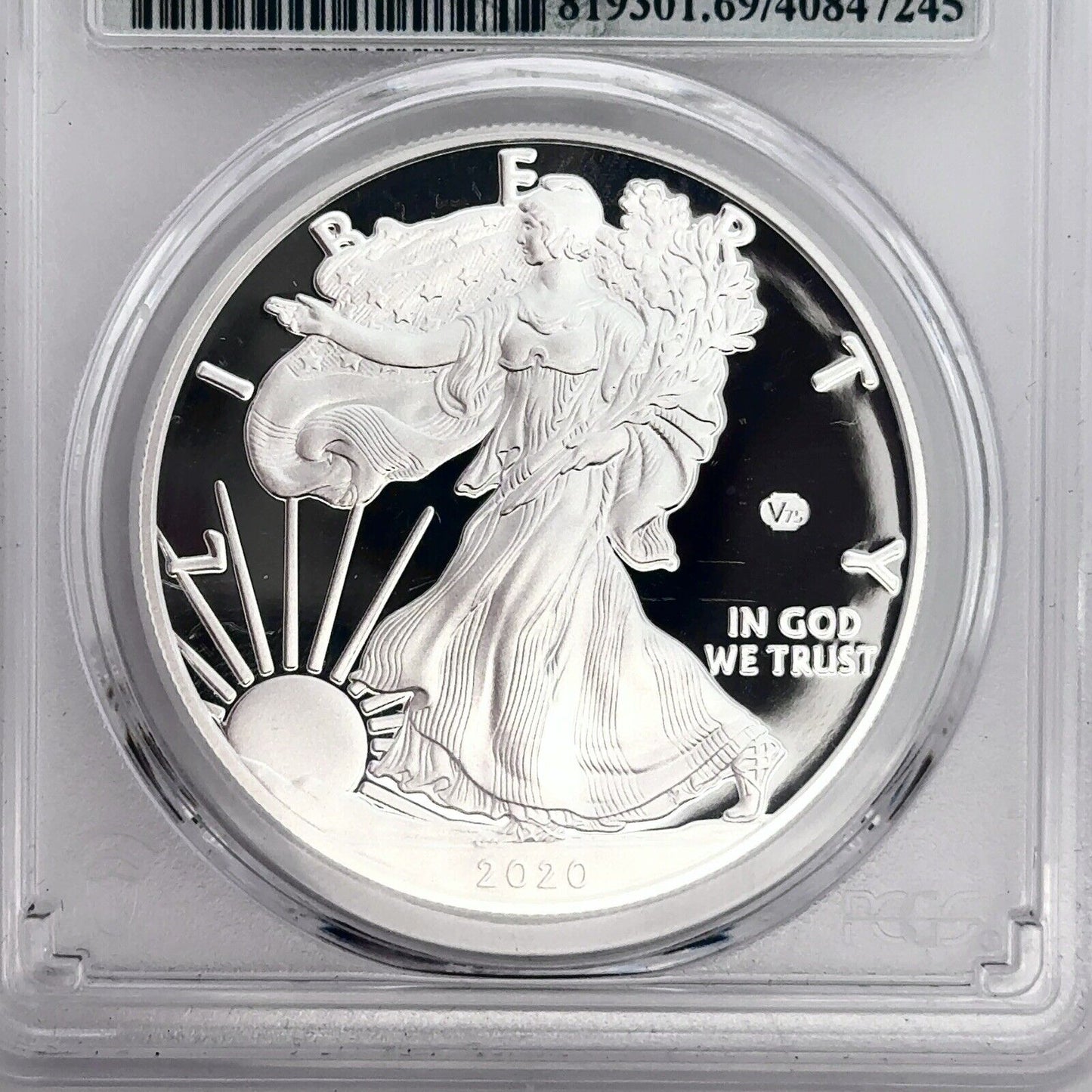 2020 W PROOF 1oz SILVER EAGLE WORLD WAR II V75 PRIVY PCGS PR69 DCAM Premier