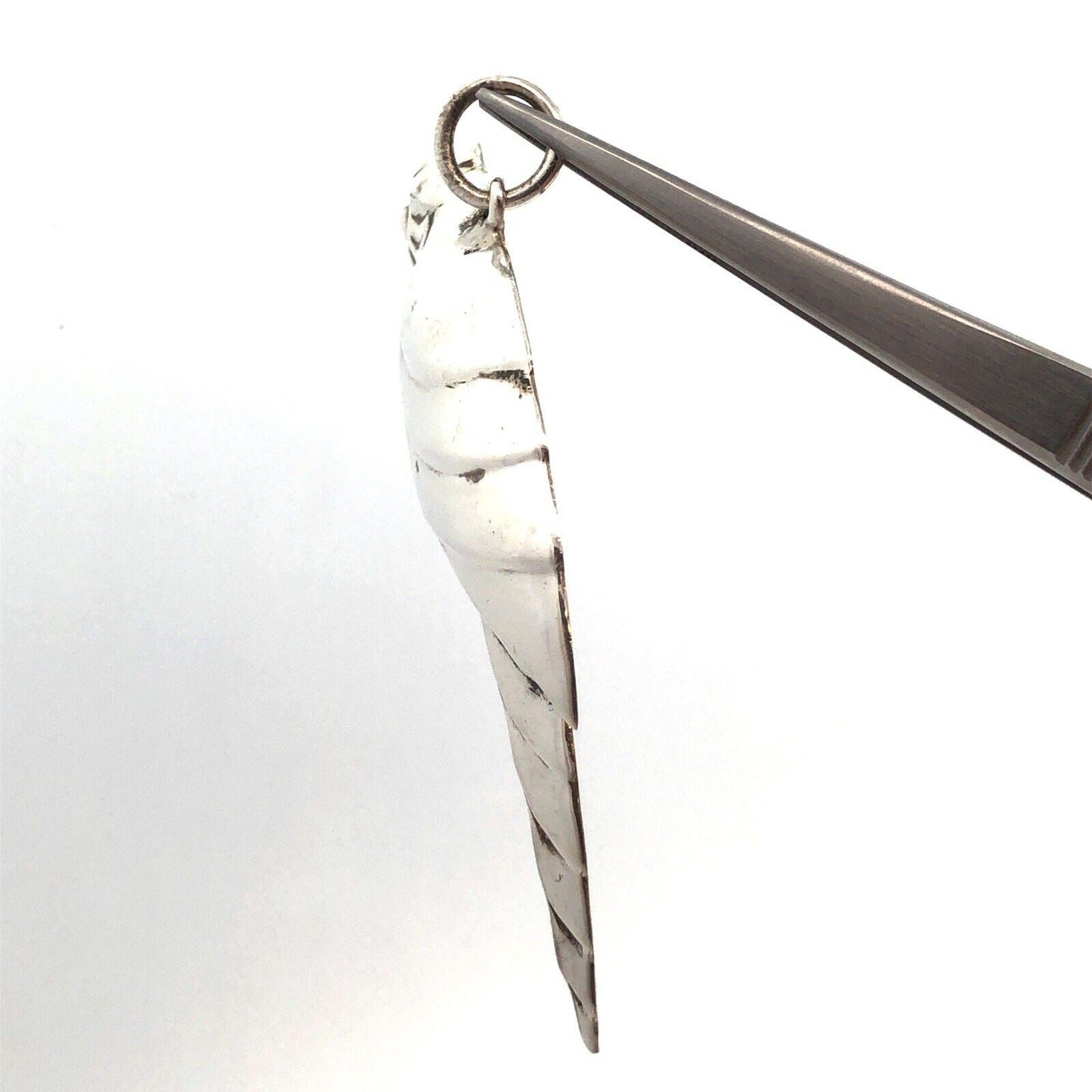 925 Sterling Silver Parrot Macaw Cockatoo Bird Statement Pendant