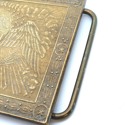 Retro Wilkinson Export Brass American Eagle Stars Stripes Statement Belt Buckle