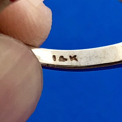 Vintage 14k White Gold Diamond Cluster Ring