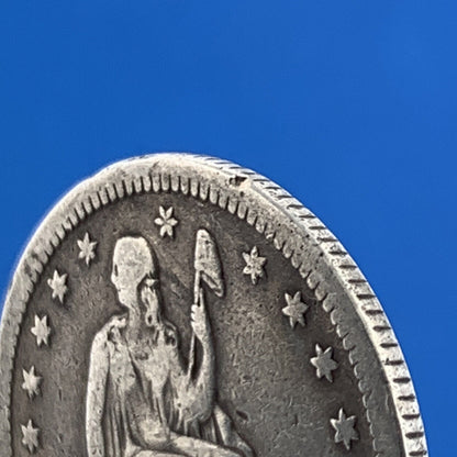 1853 25c Arrows & Rays Seated Liberty Quarter 90% Silver Rare Date Type Coin
