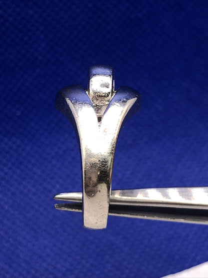 Designer PAJ 925 Sterling Silver Modernist Interlocked Entwined Knot Ring