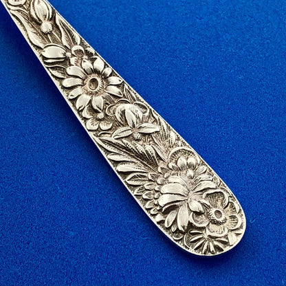 Kirk Stieff & Son Antique 1924 Sterling Silver 925 Repousse 5 5/8" Baby Spoon