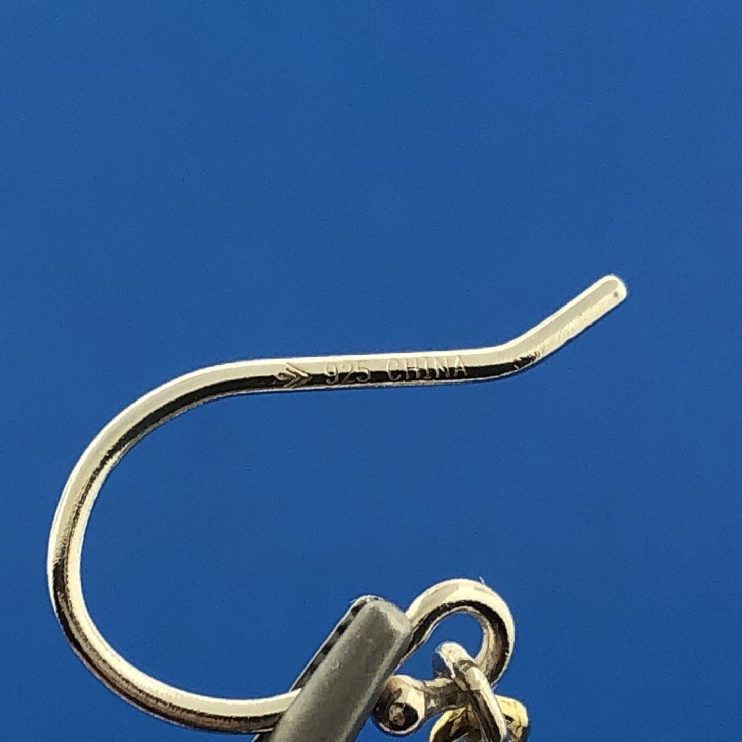 Silpada 925 Sterling Silver Brass White Topaz Glass Crystal Drop Dangle Earrings