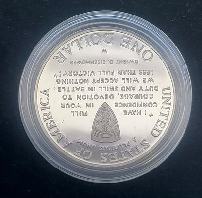 1991-1995 WWII 50th Anniversary Two Coin .900 Silver Proof Commemorative Set