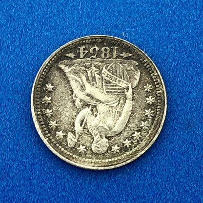 1854 P Seated Liberty Silver Half Dime Type 3 Better Key Rare Philadelphia Coin