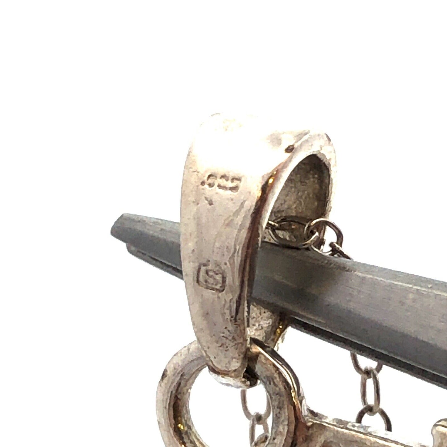 Designer S 925 Sterling Silver Horse Galloping Equine Pendant Necklace