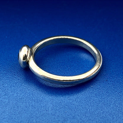 James Avery 925 Sterling Silver Remembrance Aqua Spinel Designer Size 7.25 Ring