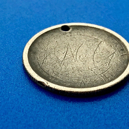1887 Seated Liberty Silver Dime Love Token Coin Initials
