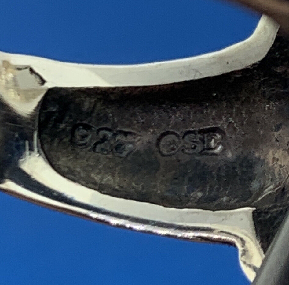 Designer 925 Sterling Silver Oval Black Onyx Cabochon Greek Etched Halo Ring