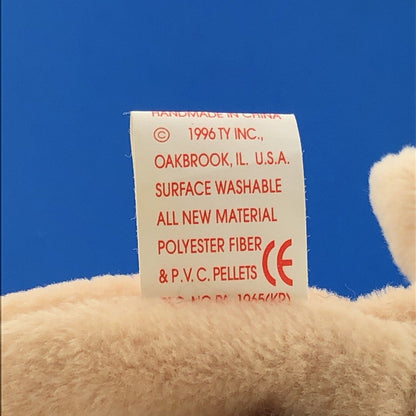 1996 TY Beanie Baby Pugsly The Pug Dog Near Mint Condition Retired - 4106